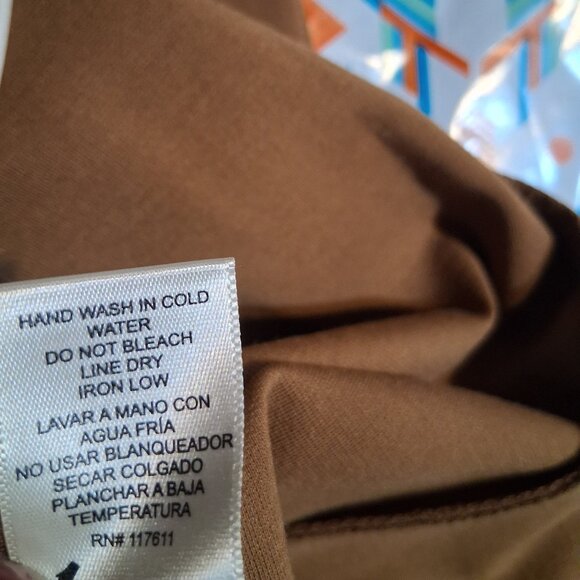 HAVE Los Angeles Tan/ Brown Open-Front Long Duster Cardigan – Size Medium - Picture 11 of 12